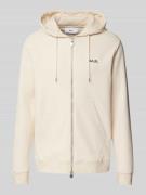 Balr. Sweatjacke mit Label-Applikation Modell 'Q-Series' in Offwhite, ...