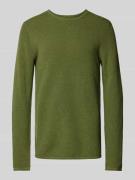 MCNEAL Regular Fit Strickpullover mit Strukturmuster in Gruen Melange,...