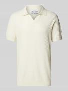 JAKE*S STUDIO MEN Regular Fit Poloshirt mit Strukturmuster in Ecru, Gr...