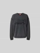 Diesel Oversized Sweatshirt mit Label-Detail in Black, Größe L