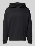 Calvin Klein Underwear Hoodie mit Label-Stitching in Black, Größe L