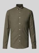 Lindbergh Slim Fit Freizeithemd mit Button-Down-Kragen Modell 'Oxford'...