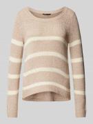 Only Strickpullover mit Rundhalsausschnitt Modell 'GEENA' in Taupe, Gr...