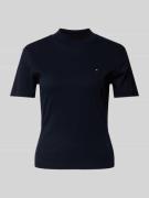 Tommy Hilfiger T-Shirt mit Label-Stitching Modell 'CODY' in Dunkelblau...