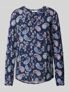 Christian Berg Woman Bluse aus Viskose mit Paisley-Muster in Dunkelbla...