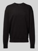 Levi's® Sweatshirt mit gerippten Abschlüssen in Black, Größe S