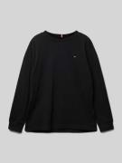 Tommy Hilfiger Teens Longsleeve mit Label-Stitching in Black, Größe 12...