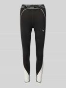 Puma Leggings mit elastischem Logo-Bund in Metallic Black, Größe L