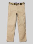 Polo Ralph Lauren Kids Stoffhose mit Stoffgürtel Modell 'BEDFORD' in B...