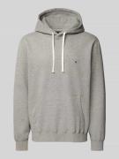 Tommy Hilfiger Loose Fit Hoodie mit Kapuze in Hellgrau, Größe L