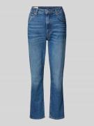 Gant Straight Fit Jeans mit Knopfverschluss in Jeansblau, Größe 27