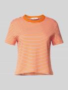 Mango T-Shirt mit Rundhalsausschnitt in Orange, Größe XS