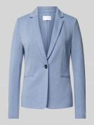 Jake*s Collection Blazer mit Leistentaschen in Jeansblau, Größe 34