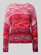 Rich & Royal Strickpullover mit Rundhalsausschnitt in Rot, Größe L