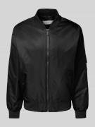 Calvin Klein Jeans Bomberjacke mit Stehkragen Modell 'HERO' in Black, ...