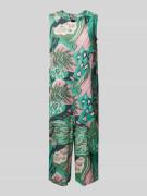 Christian Berg Woman Leinenjumpsuit mit Rundhalsausschnitt in Smaragd,...