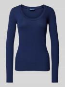 POLO RALPH LAUREN Strickpullover mit geripptem Rundhalsausschnitt in M...