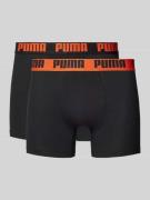 Puma Trunks mit Teilungsnähten im 2er-pack in Black, Größe L