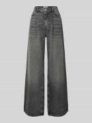 JAKE*S STUDIO WOMAN Wide Leg Jeans mit Bundfalten in Mittelgrau, Größe...