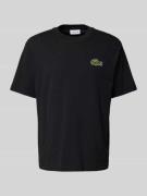 Lacoste T-Shirt mit Rundhalsausschnitt in Black, Größe L