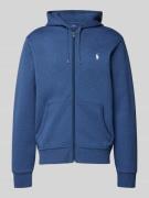 POLO RALPH LAUREN Sweatjacke mit Kapuze in Bleu Melange, Größe L