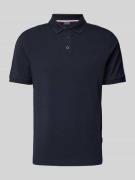 HECHTER PARIS Poloshirt mit Label-Print in Marine, Größe L