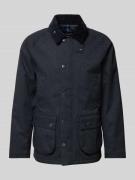 Barbour Jacke mit Umlegekragen Design Modell 'WINTER BEDALE' in Marine...