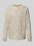 BOSS Orange Longsleeve mit Label-Detail Modell 'Jacqlong' in Sand, Grö...