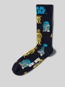 Happy Socks Socken mit Label-Stitching Modell 'Star Wars' in Blau, Grö...