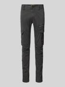 PME Legend Slim Fit Cargohose mit Label-Detail Modell 'NORDROP' in Ant...