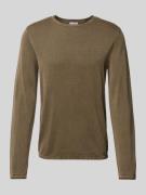 Jack & Jones Strickpullover mit Rundhalsausschnitt Modell 'ELEO' in Ol...