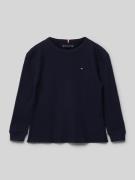 Tommy Hilfiger Kids Longsleeve mit Label-Stitching in Marine, Größe 98