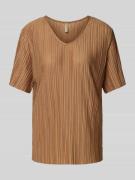 Soyaconcept Blusenshirt mit Plisseefalten Modell 'KIRIT' in Camel, Grö...