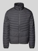 Jack & Jones Steppjacke mit Stehkragen Modell 'STATE' in Anthrazit, Gr...