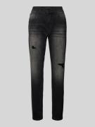 Angels Slim Fit Jeans im 5-Pocket-Design Modell 'BOYFRIEND' in Anthraz...