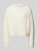 American Vintage Strickpullover mit Rundhalsausschnitt in Offwhite, Gr...