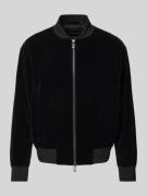 Emporio Armani Bomberjacke mit Stehkragen in Black, Größe 48