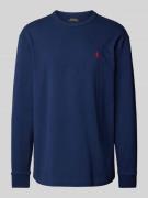 POLO RALPH LAUREN Longsleeve mit Logo-Stitching in Marine, Größe L