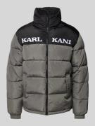 KARL KANI Steppjacke mit Label-Stitching in Anthrazit, Größe XS