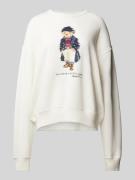 Polo Ralph Lauren Sweatshirt mit Motiv-Print in Beige Melange, Größe X...