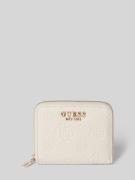 Guess Portemonnaie mit Strukturmuster Modell 'CRESIDIA' in Offwhite, G...