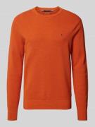 CK Calvin Klein Strickpullover mit Rundhalsausschnitt in Orange, Größe...