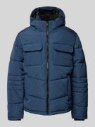 Jack & Jones Steppjacke mit Brusttaschen in Marine Melange, Größe M