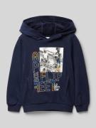 s.Oliver RED LABEL Regular Fit Hoodie mit Foto-Print in Marine, Größe ...