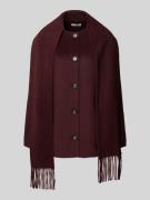 EDITED Jacke mit durchgehender Knopfleiste Modell 'Mayu' in Bordeaux, ...