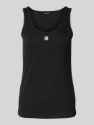 ARMANI EXCHANGE Top mit Label-Patch in Black, Größe XS