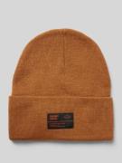 Superdry Beanie mit Label-Patch Modell 'WORKWEAR' in Camel, Größe 1