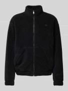 adidas Originals Sweatjacke mit Label-Stitching in Black, Größe L