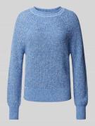 TOM TAILOR DENIM Pullover mit Rundhalsausschnitt in Blau, Größe L