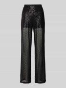 Vero Moda Loose Fit Meshhose mit Paillettenbesatz Modell 'SAFINA' in B...